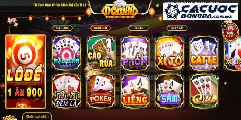 Dom88 - Đánh Giá Nhà Cái Mới Nhất Để Tân Thủ Lựa Chọn 3 Top sản phẩm cá cược phổ biến chỉ có tại dom88